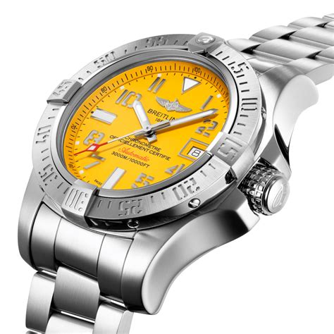 breitling avenger ii seawolf yellow dial review|breitling avenger seawolf yellow dial.